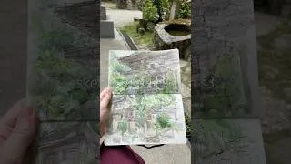 Thumbnail: Sketching Engyōji temple in Japan with watercolor! 🍃🇯🇵 #watercolor #sketchbook