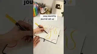 Thumbnail: Try THIS if you want an easy monthly journal set up!!🩷🧡💛