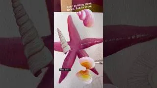 Thumbnail: Summer Art Painting Ideas | Seashells and Starfish Acrylic Paint Art Ideas #summer
