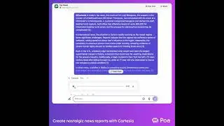 Thumbnail: Cartesia Poe Demo: Create nostalgic news reports with Cartesia