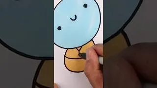 Thumbnail: Drawing Squirtle in Reverse #shorts
