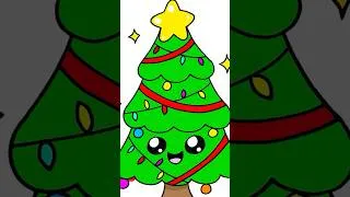 Thumbnail: Drawing a Christmas Tree #shorts