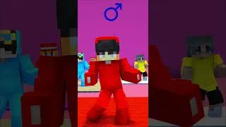 Thumbnail: BOYS vs GIRLS Dance! #minecraft #shorts