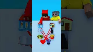 Thumbnail: HOME OR SCHOOL 2  #minecraft #shorts