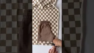 Thumbnail: Sew with me. Made a pair of shorts for my 9 month old. Fabric used: French Terry. #howto #sew #diy