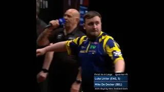 Thumbnail: Luke Littler REELS IN THE BIG FISH against Mike de Decker 2025 Sky City New Zealand #Darts Masters