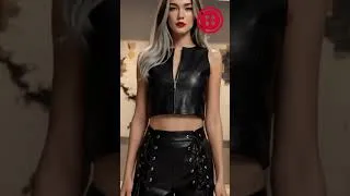 Thumbnail: Luxury Leather Two Piece — Lace Up Detail