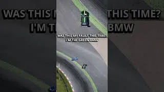 Thumbnail: Who is to blame for this crash? 👇#SimRacingShorts #bmwm4gt3 #simracingcommunity #SimRacingEtiquette