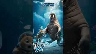 Thumbnail: U V W X Y Z Urchin Viperfish Walrus Xray Tetra Yellow Tang Zooplankton | Cats Save Sea Animals 🐱❄️🐠