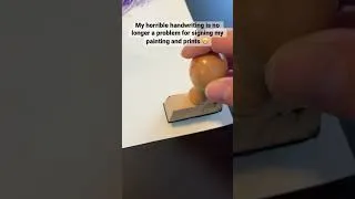 Thumbnail: Smart solution for signing artworks #tsantiherochallenge #shortart #usefultips