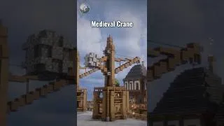Thumbnail: New Medieval Crane Tutorial out now #minecraft #medieval #crane #tutorial #ideas #shorts