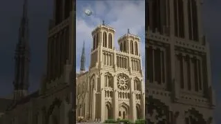 Thumbnail: we just dropped the second part for our notre dame inspired cathedral tutorial! #shorts #tutorial