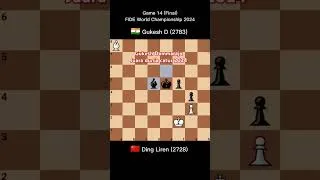 Thumbnail: Juara dunia catur 2024 termuda dalam sejarah..Gukesh Dommaraju dari India #chessshorts