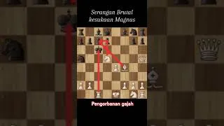 Thumbnail: Pengorbanan gajah Kesukaan magnus, #chessshort #chessgame #chesscom