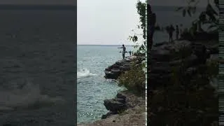Thumbnail: Cave Point Cliff Jumping