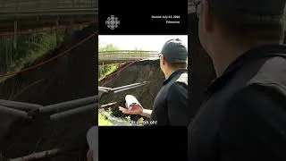 Thumbnail: Watch as northwest Edmonton road partially collapses mid-interview