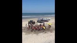 Thumbnail: VIDEO: OBX teams simulate buried in sand rescue