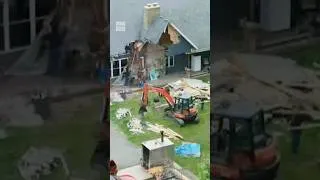 Thumbnail: Man accused of tearing down home with excavator after wife says marriage is over