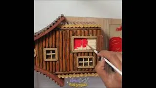 Thumbnail: 🎄DIY Christmas House using Cardboard  #ChristmasDecor#DIYLogCabin