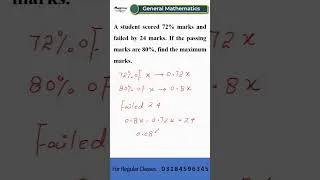 Thumbnail: Percentage #css #education #ppscpapers #fpsc #maths #asfwrittentest #exam #coolmath #anfpastpapers