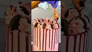 Thumbnail: Vanilla, Chocolate and Red Velvet Cake decoration. #vanilacakedecoration #fypシ゚viral #cakedecorating