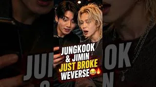 Thumbnail: 😂#2 JUNGKOOK & JIMIN JUST BROKE WEVERSE #jimin #bts #jhop #jungkook #btsarmy #kpop #rm #suga #army