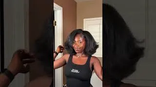 Thumbnail: low-heat blowout on type 4 hair! #naturalhair #blowout #naturalhairtutorial #type4hair #coilyhair