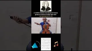 Thumbnail: Andante from Sonata for cello and piano by #bach #violoncello #classicalmusic #baroque #music #cello