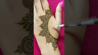 Thumbnail: New back hand mehndi design | Mehndi design | Simple mehndi | mehndi #shorts