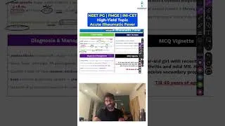 Thumbnail: High-Yield Topic - Acute Rheumatic Fever | FMGE, NEET PG & INI-CET