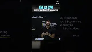 Thumbnail: CA vs CFA ✅ Complete Comparison #cfa #cfalevel1 #cfabypw #ca