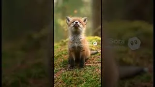 Thumbnail: Baby fox or cub fox? #fox #ai #memes #funny