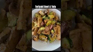 Thumbnail: 🔴👉Teriyaki Beef & Tofu Zucchini Mushrooms Over White Rice #food #recipe #tasty 🔴