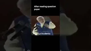 Thumbnail: When You Read the Exam Paper and Instantly Regret Life 😂📄 #Exam meme |Sensee|先生