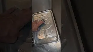 Thumbnail: My husband cleaning the griddle and broiler on our Chambers