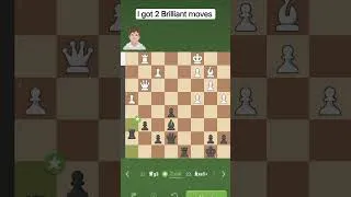 Thumbnail: I got 2 Brilliant moves 😭🥺#chess #magnuscarlsen #gothamchess