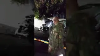Thumbnail: Accident à Grand-Baie: Une voiture termine sa course contre un pylône
