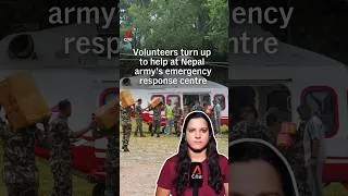 Thumbnail: Scores of volunteers turn up at Nepal army's emergency response centres to help in wake of floods