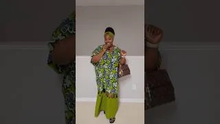 Thumbnail: A.K.A Rich Nigerian Aunty 💚 #shorts #nigerianfashion #ankarastyles #ootd #tgif