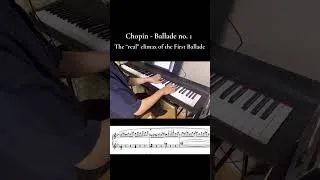 Thumbnail: The Real Climax of Ballade no.1: #classicalmusic #piano #chopin #pianomusic