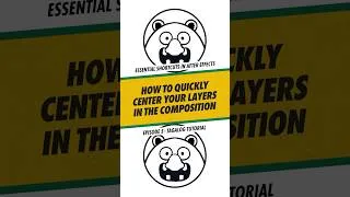 Thumbnail: Quickly Center Any Layer in Your Comp | AE Tagalog Tutorial #aftereffects