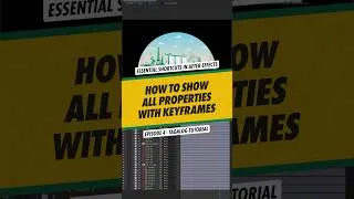 Thumbnail: Shortcut to Show All Properties with Keyframes | AE Tagalog Tutorial #aftereffects