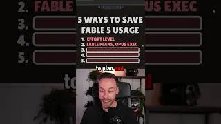 Thumbnail: 5 Ways To Not Lose Thousands on Claude Fable Tokens