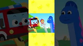 Thumbnail: Stretch! Taller Than a Brachiosaurus?🚒  | Nursery rhymes & Kids Song | #Cheetahboo