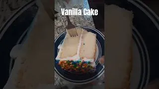 Thumbnail: Homemade Vanilla Birthday Cake Recipe! #shorts #cake #food