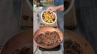 Thumbnail: Bacon & Mushroom Potato Salad | A Warm, No-Mayo Twist on Potato Salad