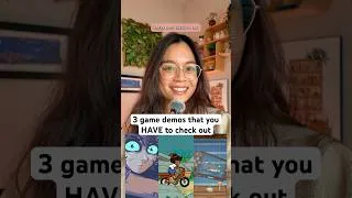 Thumbnail: 3 free game demos on steam #indiegame