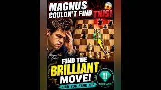 Thumbnail: Even 2800Elo Magnus Carlsen Couldn't Solve This Brilliant Move!🤯♟️@themagnuscarlsen @GothamChess