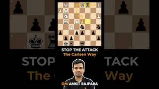 Thumbnail: Don't Defend, Counter-Attack | Carlsen vs Lazavik #chess #shorts #magnuscarlsen