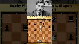 Thumbnail: MATE IN 4!! 🔥 FISCHER STRIKES ♟️ #BobbyFischer #ChessShorts #Checkmate